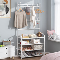 Coat rack Floor bedroom Multifunctional shelf rack Simple indoor household shoe rack hanger multi-layer hanger