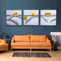 Student room hanging painting hand-painted combination living room simple private custom modern study porch decorative scenery