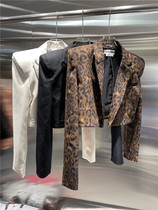 2022 new LAGA cushion shoulder short Western suit woman 100 hitch slim trend small crowdage long sleeve suit jacket