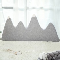 INS Nordic crib bed soft bag childrens room Snow Mountain anti-collision fence baby safety cushion removable and washable