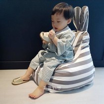 INS Wind children lazy sofa baby bench indoor cotton environmental protection leisure ear-free bean bag child seat