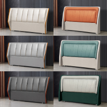 2021 new solid wood headboard soft bag backrest now simple floor-to-ceiling board technology cloth light luxury bedside single buy
