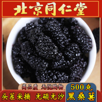 Tongrentang first stubble black mulberry Special 500g wild mulberry seed sulfur-free sand-free Mulberry dry soaked in water wine