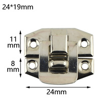 Nickel-plated white small square buckle 24 * 19MM buckle packing box hardware buckle small buckle wooden box gift box buckle lock buckle