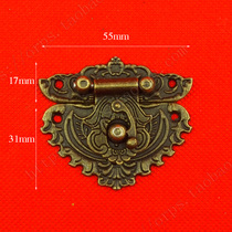 55 * 48MM panel buckle wooden box lock peach buckle wooden box gift box decorative buckle black box buckle
