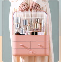 Cosmetic storage box desktop dustproof lipstick water milk finishing box household dressing table mask skin care product rack