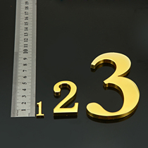 Customized metal bronze number size English letter large house number number number identification house number door number door