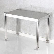 Custom kitchen shelf stainless steel single-layer 2 microwave broken rack storage seasoning put pot 1 layer shelf