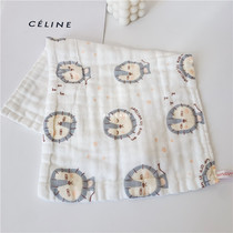 Cotton muslin baby six-layer gauze towel children wash towel rectangular square towel handkerchief soft super absorbent
