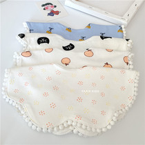 Baby saliva towel cotton 360 degree rotating waterproof increase baby girl bib foreign style cute princess fake collar