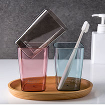 Nordic transparent mouthwash Cup student dormitory Home portable plastic childrens toothbrush cylinder couple simple brushing Cup