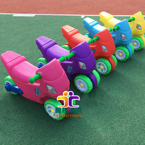 Kindergarten indoor childrens rocking horse plastic double rocker baby Trojan Early Education Center outdoor toy car