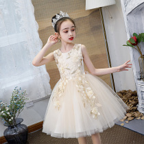 next jazz girl dress 2021 new little girl summer dress foreign style princess dress puffy gauze dress