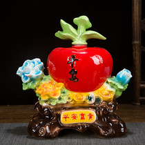 Jingdezhen (Ping An Fu Gui)empty wine bottle 3 kg Ping An Fu Gui lifetime creative high-end gift ornaments