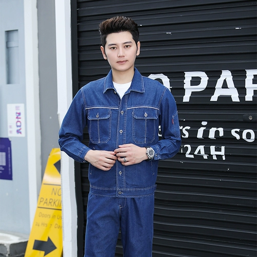 Летний тонкий джинсовый комбинезон, износостойкая униформа