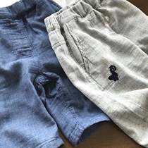 2023 New Korean version soft breathable comfort boy shorts 5 pants loose cotton cotton laxon summer casual pants 3