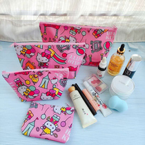 Cartoon Beauty Leti History Nubi Versatile Waterproof Makeup Bag Wash Toiletry Bag Travel Cashier Bag Four Sets