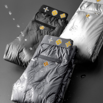 Winter cold warm warm thicket white velvet outdoor waterproof couples small feet fashionable casual wear down pants