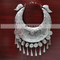 Guizhou Minority Miao Yin headdress Miao headgear dance performance Dong collar hat hairpin comb