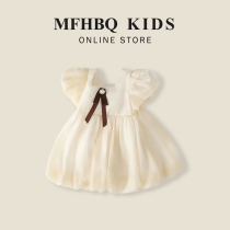 Fairy full ~ British MFHBQ childrens dress dress ~ girls foreign air puffy gauze princess skirt