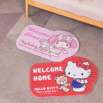 Cute Melody hall mat Entrance mat Bathroom non-slip mat Cartoon bathroom kitchen silk ring non-slip mat