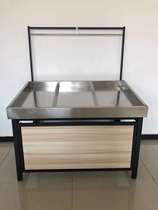 Stainless steel fruit shop shelves Beijing push-pull supermarket fruit and vegetable display rack snacks dried fruit factory direct sales