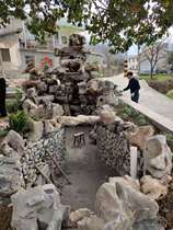 New Products Hot Pins Courtyard Fish Pool Taihu Stone Fake Mountain Landscape Green Grey Too Lake Stone Fake Mountain Waterscape Overall Contracting