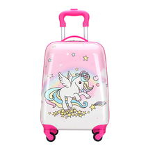 New 18-inch cartoon cute universal wheel load reduction male and female primary school students school bag children trolley box luggage suitcase