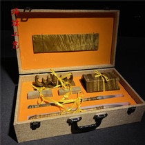 Xianzuo Jinmu Wenfang Four Treasures Xiaoye Jinnan pen pen holder Brush School Supplies gift box set calligraphy