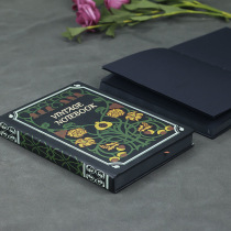 European retro black paper creative black blank inside diary black card notebook DIY hand book