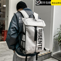 New fashion brand middle school student school bag shoulder bag mens large capacity outdoor sports basketball bag multi-functional travel backpack