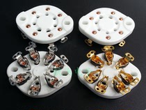 Ceramic copper gold-plated 7-leg flat Electronic Tube seat GZC7-13-G suitable for 1625 FU25 826 832