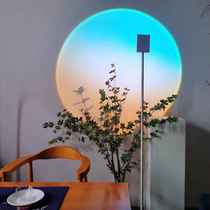 Net red sun falling lights dont fall to take pictures atmosphere projection lights bedroom living room floor lamp genuine sunset floor lamp