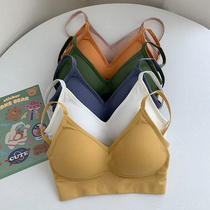 2021 New Net Red U-shaped back underwear anti-light wrap chest bottoming vest sling student bra female bra