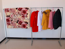 Six-point galvanized steel pipe drying rack single and double floor-standing clothes bar balcony drying rack quilt rack water pipe drying rack