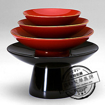 Sanita Ping An Church Japan Three Groups of Gold Belt Cup Cup Saucer Clear Wine Glasses Suit Lacquerware Gifts