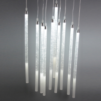 Wedding 10 acrylic bubble rod chandelier wedding hall air ceiling umbrella matte sanding rod string light window decoration