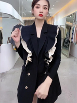 2021 fashion autumn style Foreign style texture suit senior sense thin womens vest wear Foreign style young two-piece set