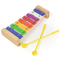Childrens baby building blocks hand knock piano 8 months baby educational musical instrument toys 1-2-3 years old eight-tone xylophone
