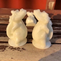 Mr. Blue Tian Jade Petty Crocodile Mr. Little swinging piece handlebar to play handlebar piece Blue Tian Cuibai jade Shaanxi Xian Special production Baiyu
