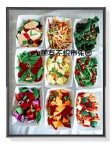 Non-woven hand simulation food Chinese food dishes snacks house toys photo props teaching aids