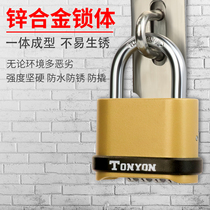 Large code lock waterproof and rust-proof outdoor anti-theft household door lock padlock dormitory cabinet door anti-pry zinc alloy lock head