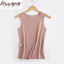 Italian Ladys Underwear Lady Fever Mill Wool Warm Vest No marks Silk Sleeveless Thickening of the bottom womens waistcoat 1772