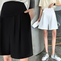 Pregnant womens shorts womens summer thin section outerwear trendy mother loose leggings summer casual sports pants small summer dress