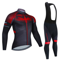 2022NW Autumn Winter Long Sleeve Riding Suit Mens Single Car Suit Road Car Bike Clothing Grab Suede Riding Pants