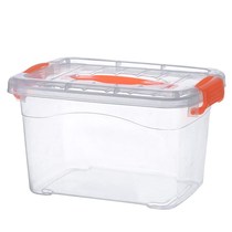 pp food grade plastic thick portable fresh-keeping Box large transparent rectangular refrigerator sealed storage box with lid