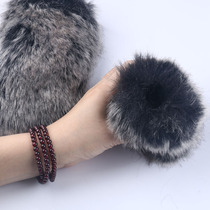  Camera windproof cover Rabbit hair outdoor live interview microphone hair cover Indoor camera photography microphone windproof cover
