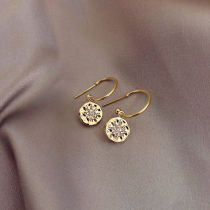 Eight-pointed star earrings womens high sense of light luxury earrings 2021 new fashion quality stud earrings 925 sterling silver silver needle