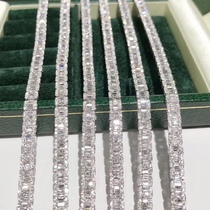 New 18k platinum inlaid diamond bracelet Diamond bracelet Diamond ladder luxury Lady bracelet rose gold full diamond hand decoration