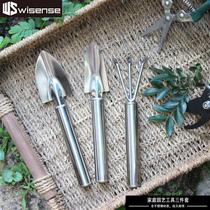 Home Garden Art Tools Suit Garden Outdoor Home Raised Flowers Stainless Steel Dig Multi-Meat Shovel Rake Small Shovel